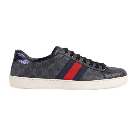 gucci ace gg supreme black|gucci gg supreme sneakers.